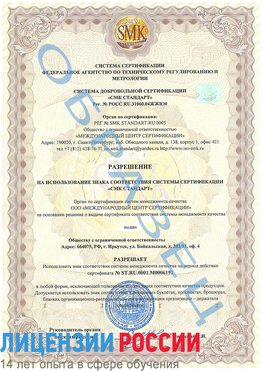 Образец разрешение Гусиноозерск Сертификат ISO 50001